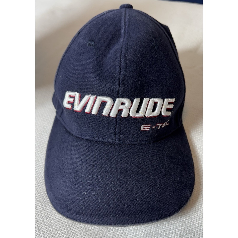 Evinrude E Tec Adult Cap Hat Hook & Loop Closure Strapback
